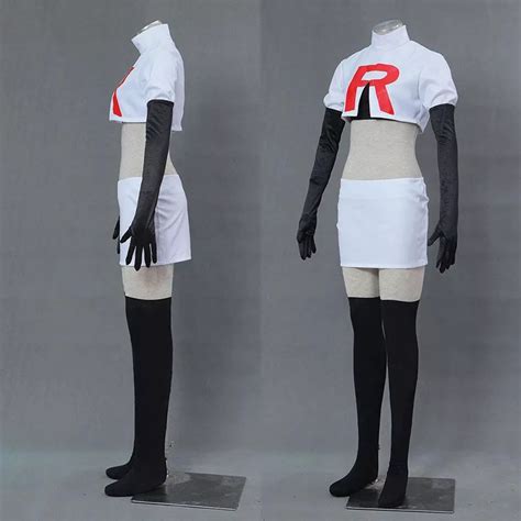 Jessie Cosplay Costumes Team Rocket Uniform Outfits For Mens And