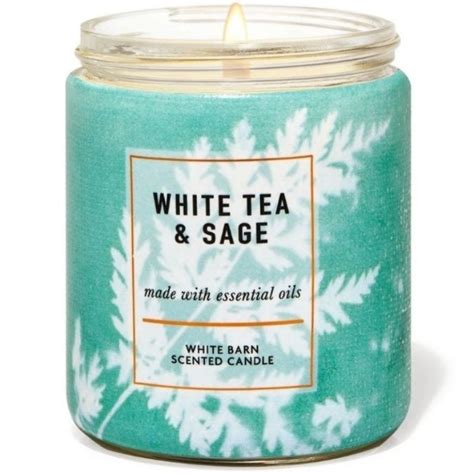Jual Bbw White Tea Sage Wick Scented Candle G Pengharum Ruangan