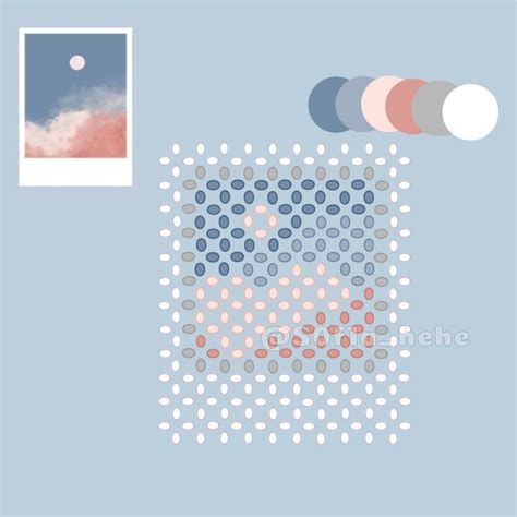 Схема фигурки из бисера "фотография с луной 🌕☁️" | Boncuk, Elişi ...