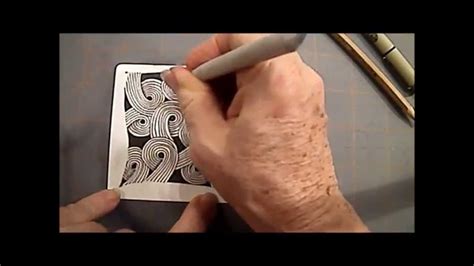 Sand Swirl Tangle Pattern Lesson How To Draw Youtube