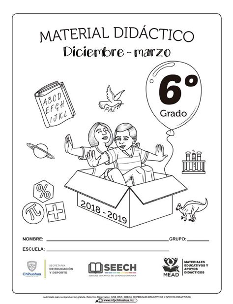 Material Didáctico Del Sexto Grado Del Segundo Trimestre Del Ciclo Escolar 2018 2019