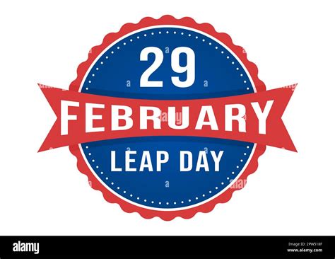 Happy Leap Day On 29 February With Cute Frog In Flat Style Cartoon Hand