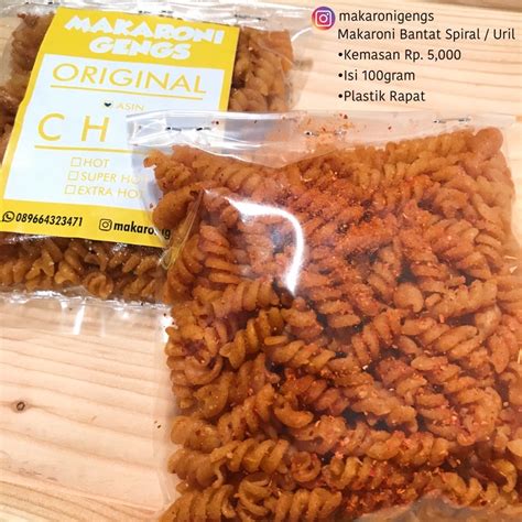 Jual MAKARONI BANTAT URIL PEDAS MAKARONI BANTET PEDAS Makaroni