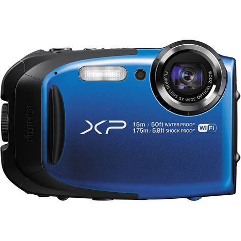 FUJIFILM FinePix XP80 Digital Camera Blue 16449430 B H Photo