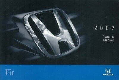 Honda Fit Owners Manual User Guide Reference Operator Book Ebay