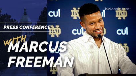 Video Notre Dame Football Hc Marcus Freeman On Qb Situation