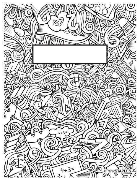 Id Es De Pages De Garde En Pages De Garde Cahiers Coloriage