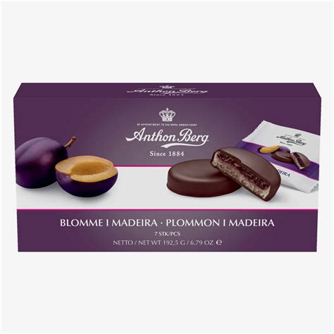 Anthon Berg - Blomme i Madeira - dark chocolate with marzipan and plum – Danish Global