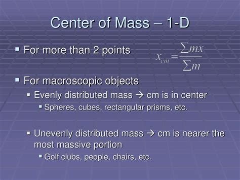 Ppt Center Of Mass Powerpoint Presentation Free Download Id 1142143