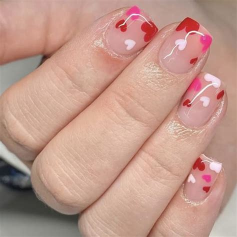 Amazon 24Pcs Valentine S Day Press On Nails Medium Length