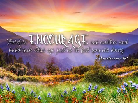 1 Thessalonians 511 Niv Encourage One Another Canvas Wall Art Print