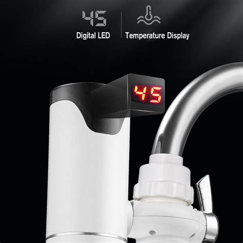 3000W Electric Water Heater Tap Instant Water Faucet LED Display