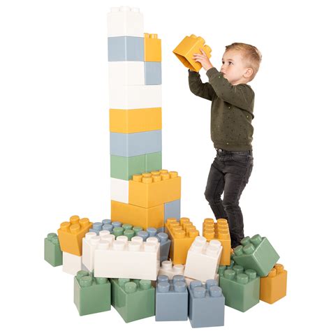 Acheter Blocs De Construction XXL Couleurs Pastel 45 Pcs Lobbes