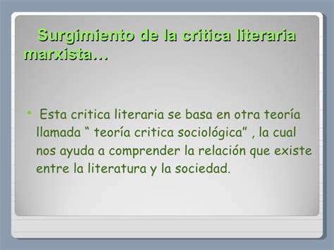 La Critica Literaria