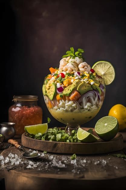 Colección de fotografías de comida de ceviche las imágenes de alta