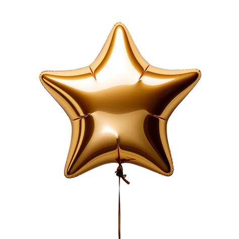 Ai Generado Elegante Estrella Conformado Globo Clipart Png