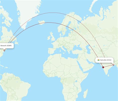 All Flight Routes From New York To Kolkata Ewr To Ccu Flight Routes