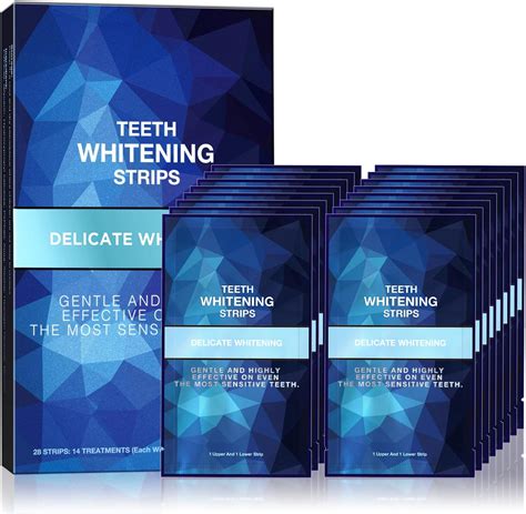 Teeth Whitening Strips For Teeth Sensitive Reduced Sensitivity White