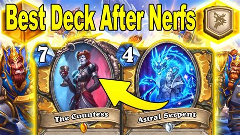 Over 88 Winrate Best Paladin Deck After NERFS To Craft In October At