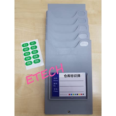 5 Column5 Slot Plastic Punch Card Rackpunch Card Holdertime Card