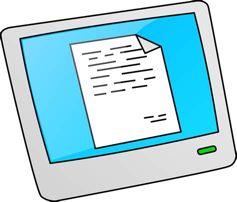 Electronic Tablet Clipart