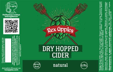 Dry Hopped Cider Rex Apples Untappd