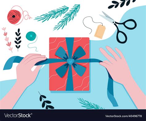 Season of giving concept Royalty Free Vector Image