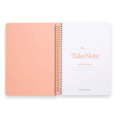 Rose Gold Spiral Notebook Erin Condren