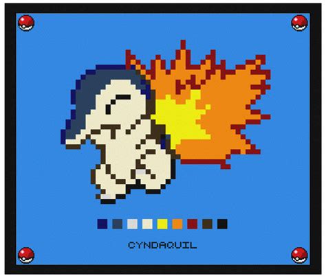 Pixel Cyndaquil By Horeishoos On Deviantart