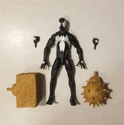 Marvel Legends Symbiote Spider Man Figure Baf Sandman Wave Black Suit 40 00 Picclick Ca