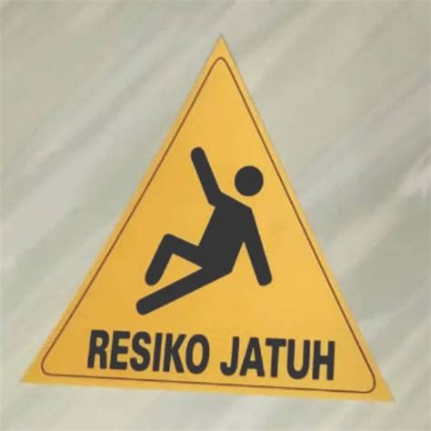 Sign Stiker Resiko Jatuh Rambu K3 Safety First Lazada Indonesia