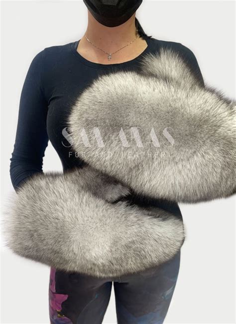 Double Side Fox Fur Costume With Whole Skinsfur Luxury Fur Etsy