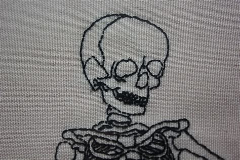 Here Lies The Coolest Skeleton Hand Embroidery Pdf Pattern Etsy