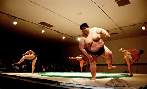 Naked Sumo Wrestlers Wrestling