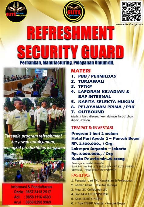 Brosur Pelatihan Security Services