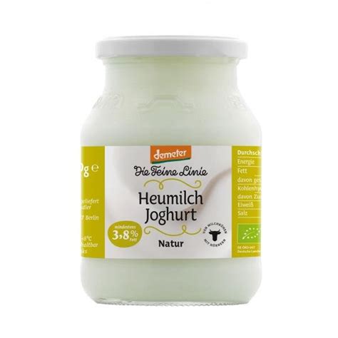 Joghurt Natur Heumilch Demeter Joghurt Natur Milch