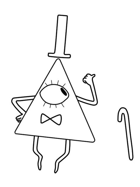 Bill Gravity Falls Coloring Pages