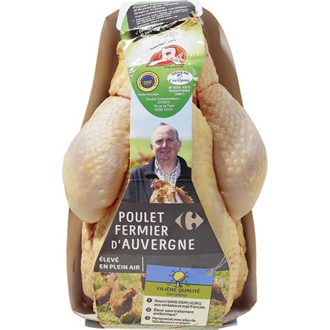 Carrefour Poulet Jaune D Auvergne Label Rouge Filiere Qualite Carrefour