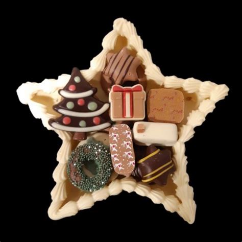 Chocolade Kerstster Met Kerst Chocola En Kerst Bonbons Luux