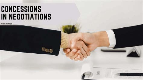 What Is A Concession Negotiation Tactics ADR Times