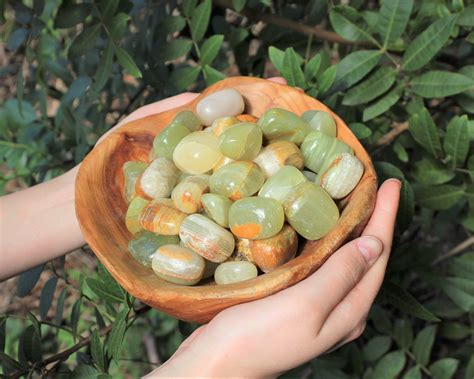 Green Calcite Tumbled Stones Choose 4 Oz 8 Oz Or 1 Lb Bulk Lots A