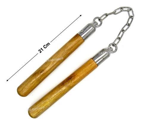 Nunchaku De Madeira Com Rolamento Kung Fu Karatê Mercado Livre