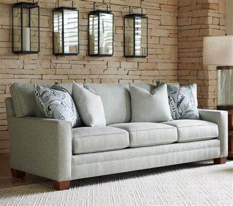 Lexington Personal Design Series Bedford Customizable 3- Cushion Sofa (6" Track Arms, Box Edged ...