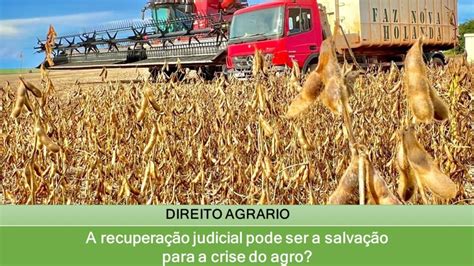 A Recupera O Judicial Pode Ser A Salva O Para A Crise Do Agro