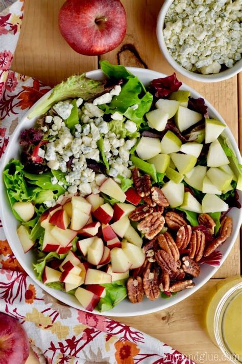 Apple Pecan Fall Salad With Honey Mustard Dressing