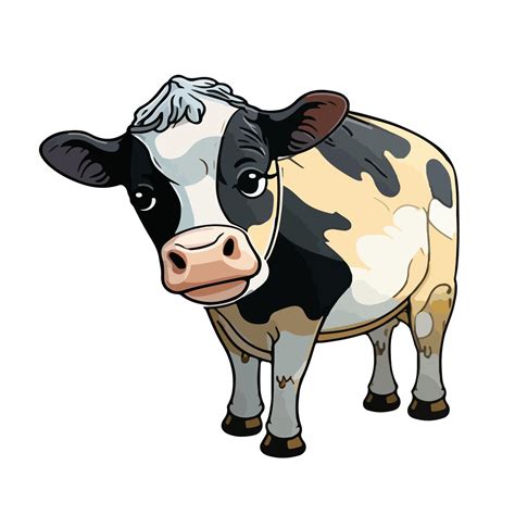 Cute Calf Cartoon Style Vector Art At Vecteezy