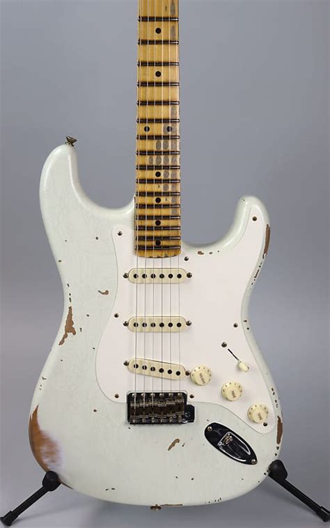 Fender Custom Shop 56 Strat Heavy Relic Aged India Ivory Reverb