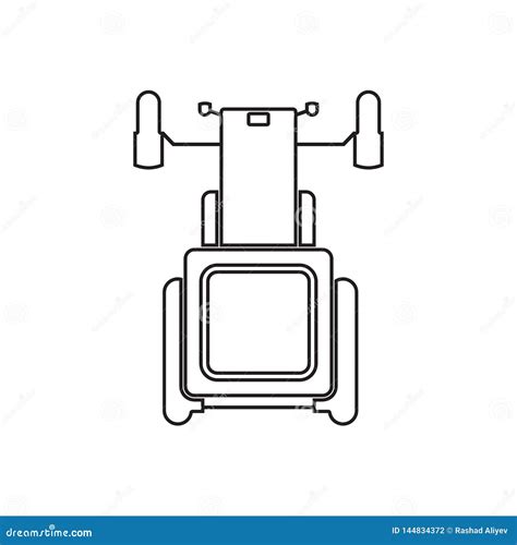 Icono Del Tractor Elemento De La Opini N Del Transporte Desde Arriba