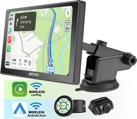 Senza Fili Autoradio Wireless Apple Carplay Android Auto Portatile