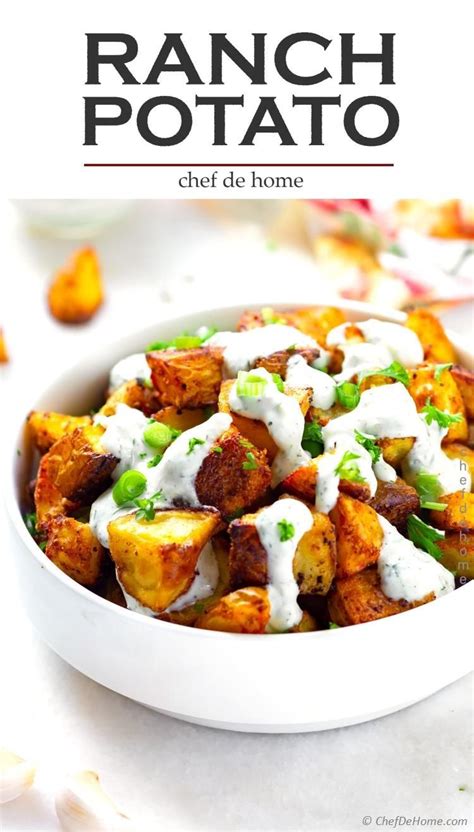 Traditional Ranch Potatoes Into Baked Crispy And Spicy Ranch Potatoes Coated In Creamy